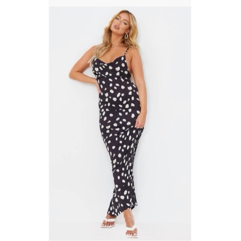 Pretty Little Thing Polka Dot Maxi Dress